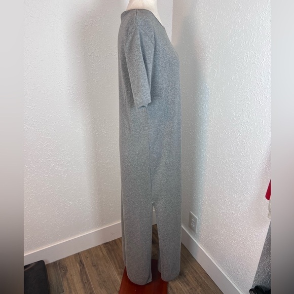 Nu-In Short Sleeve Maxi Slit Knit Dress - Picture 2 of 7